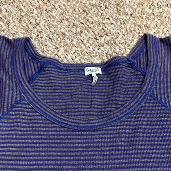 Splendid Batwing Long Sleeve Shirt - grey/blue stripes - MED - Picture 2 of 6